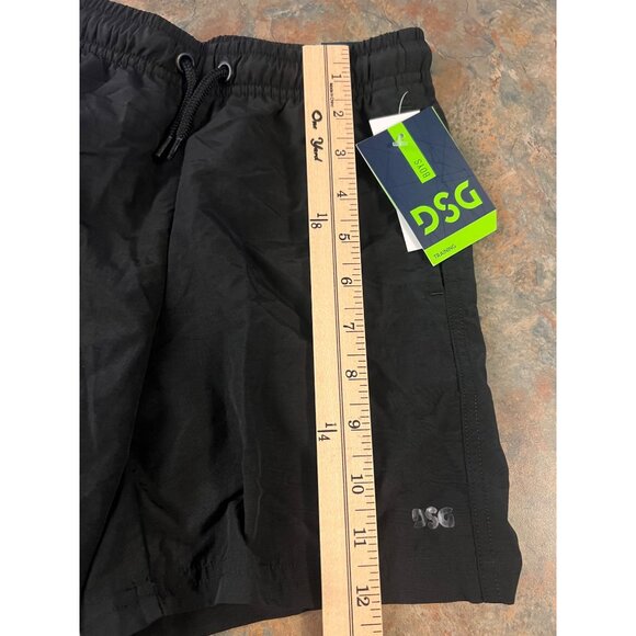 DSG Boys X Small Woven Train Shorts - Athletic Fit With Elastic Waist - Pure Bla - Picture 5 of 9